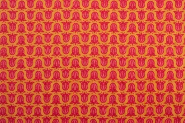 Oranje stoffen - Tricot stof - ribtricot - digitaal abstract tulp - oranje roze - 26606-08