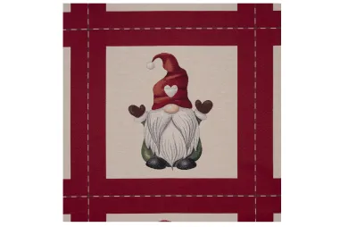 Kerstman motief - Gobelin paneel - tomte joyful wishes - multi - 251031-1098