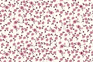 Nooteboom stoffen - Flanel stof - bloemetjes - gebroken wit - 24325-051