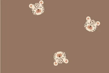 Nieuwe stoffen - Tricot stof - tijgers - camel - 25412-153 