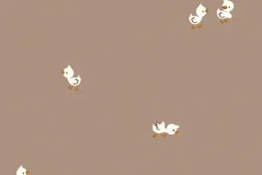 Tricot kinderstoffen - Tricot stof - kuikens - nude - 25413-152