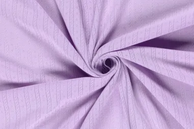 Tricot stoffen - Tricot stof - ajour - lila - 25404-143
