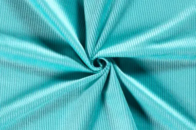 Paneel stof - canvas paneel voor een tas - digitaal bloemen - blauw - 25034 - Ribcord stof - corduroy 4.5W - turquoise - 3044-124