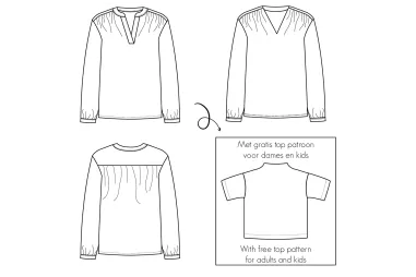 Naaipatronen - Bel'Etoile naaipatroon - Lucia blouse voor dames & tieners