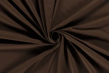 Rekbare stoffen - Tricot stof - donkerbruin - 3999-058