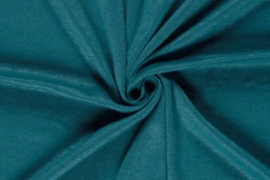 320gr/M² - Gebreide stof - heavy knit brushed - petrol - 24220-007 