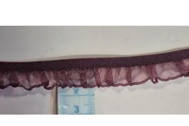 Elastiek - Ruche elastiek - bordeaux OP = OP