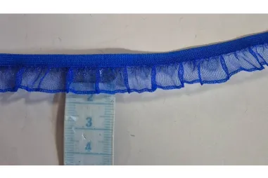 Elastiek - Ruche elastiek - kobalt OP = OP