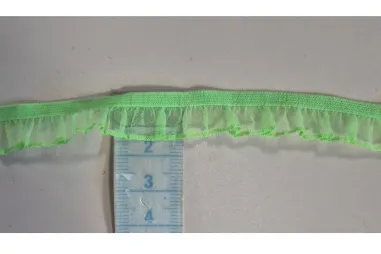 Elastiek - Ruche elastiek - felgroen OP = OP