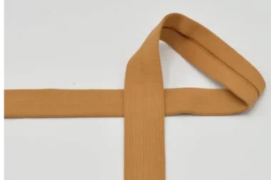 Schrägband - Tricot biasband 20 mm - camel - XBT29-550-020