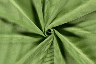 290gr/M² - Ribcord stof - corduroy 4.5W - appelgroen - 3044-023