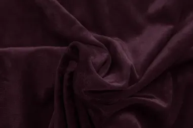 Flared broek - Velours stof - velvet crushed - bordeaux - 0668-400