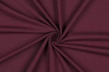 Aubergine stoffen - Tricot stof - biologisch - aubergine - 8036-056