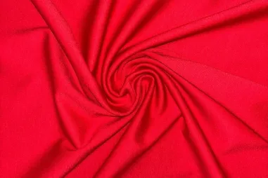 rode stoffen - Tricot stof - punta di roma - rood - JT905