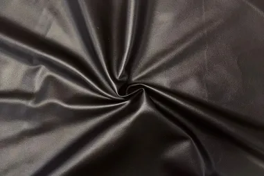 Uitverkoop - Kunstleer - stretch - diep donkerbruin - JT912