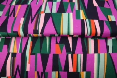 Abstract stoffen - Jersey – digital abstrakt – rosa – 26806-10VI