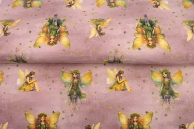 Rosa - Jersey – French Terry – Digitaldruck – rosa – 26540-12