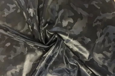 Stretch stof - camouflage - oranje multi - 325042-10 - Kunstleer - stretch - camouflage - grijs - JT919
