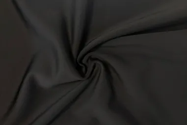Linnen stof - zwart - 19300-069 - Stretch stof - terlenka - zwart - JT920