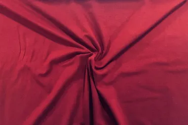 Rekbare stoffen - Tricot stof - biologisch - helder bordeaux - 8036-041