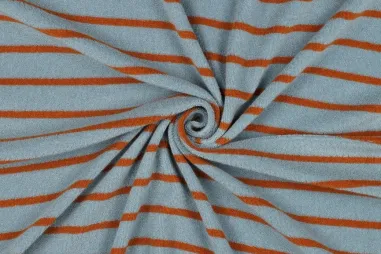 Handtuch - Frottee – Stretch-Frottee – garngefärbte Streifen – hellblau – 26/3807-009