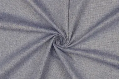 125gr/M² - Katoen stof - linnenmix - glitter - blauw - 26/3895-001