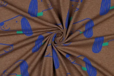 Jersey - Jersey – meliert – Hunde – taupe – 26/6434-016