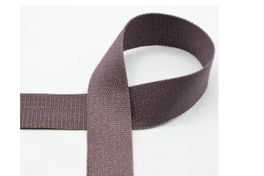 Neue Kurzwaren - Tassenband 40 mm - gold metal fiber - mauve - XWB19-450-040