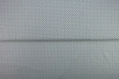Stenzo Tricot stoffen - Tricot stof - digitaal geruit - wit grijs - 26318-02