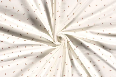 Gebroken witte stoffen - Tricot stof - confetti - gebroken wit - 18487-051
