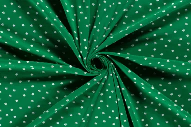 Legging stoffen - Tricot stof - bloemetjes - groen - 21501-025