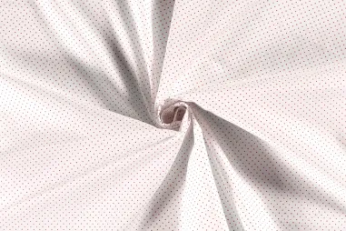Katoenen stoffen met stipjes en balletjes - Jersey – Punkte – weiß – 21510-050