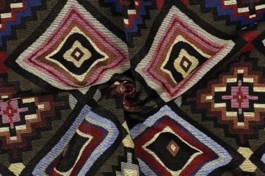 Interieurstoffen - Polyester stof - gobelin - geometric - multi - 3817-002