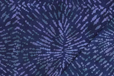 Spijkerstof - denim - jacquard - hartjes - blauw - 48133-960 - Viscose stof - handcrafted batik - navy - 3923-002