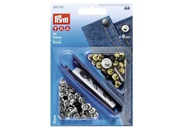 Knopen - Prym-Z Siernieten 9 mm - oud ijzer (403.101)