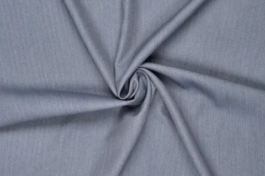 195gr/M² - Stretch stof - orlando small lurex stripes - jeansblauw - 22258-695