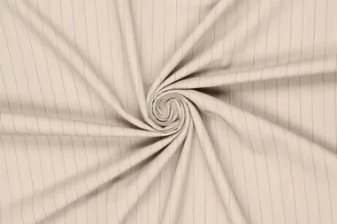 Beige Stoffe - Stretch stof - orlando pin stripe - beige - 90106-031