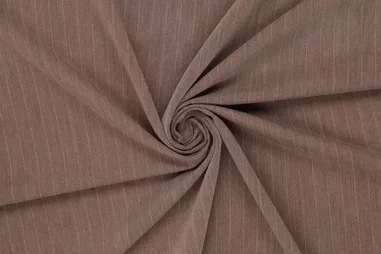 Nicki Velours taupe (26) - Stretchstoff – Orlando Nadelstreifen – Braun – 90106-105