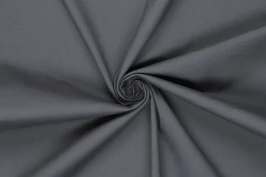 97% katoen, 3% elastan stoffen - Stretch stof - twill brushed - keperkatoen - donkergrijs - 90051-980
