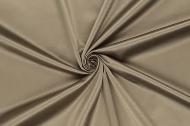 Glänzende - Satijn stof - stretch - taupe - 0307-070