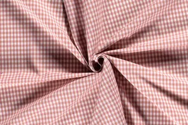 Velours de panne stof - roze - 5666-013 - Katoen stof - boerenbont ruit (0,4 cm) - roze - 5582-014