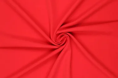 88% polyester, 12% elastan - Stretch stof - bi-stretch - rood - 0854-425