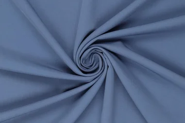 88% polyester, 12% elastan - Stretch stof - bi-stretch - duifblauw - 0854-690