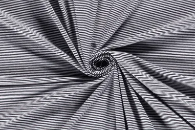 Legging - Jersey – garngefärbt – Streifen – tiefes Dunkelblau – 21504-408