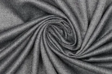 Grijsblauwe stoffen - Bamboe stof - recycled pl - stripes - grijsblauw - 777007-11
