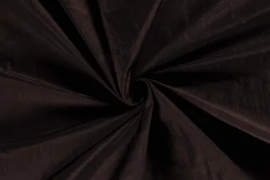 Taftzijde stoffen - Taftzijde stof - donkerbruin - 5516-158