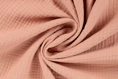 300gr/M² - Hydrofiel stof - 4-laags - zalm - 3/42050-330