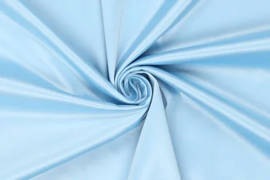 Satin - Satijn stof - stretch - hemelsblauw - 0307-070