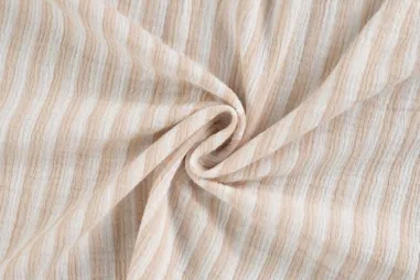 Zandbeige stoffen - Hydrofiel stof - strepen - zand - K42048-520