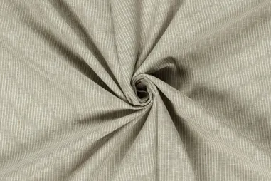 160gr/M² - Linnen stof - linnen mix chambré - strepen - kaki - 32/23032-027
